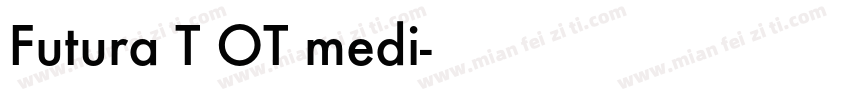 Futura T OT medi字体转换